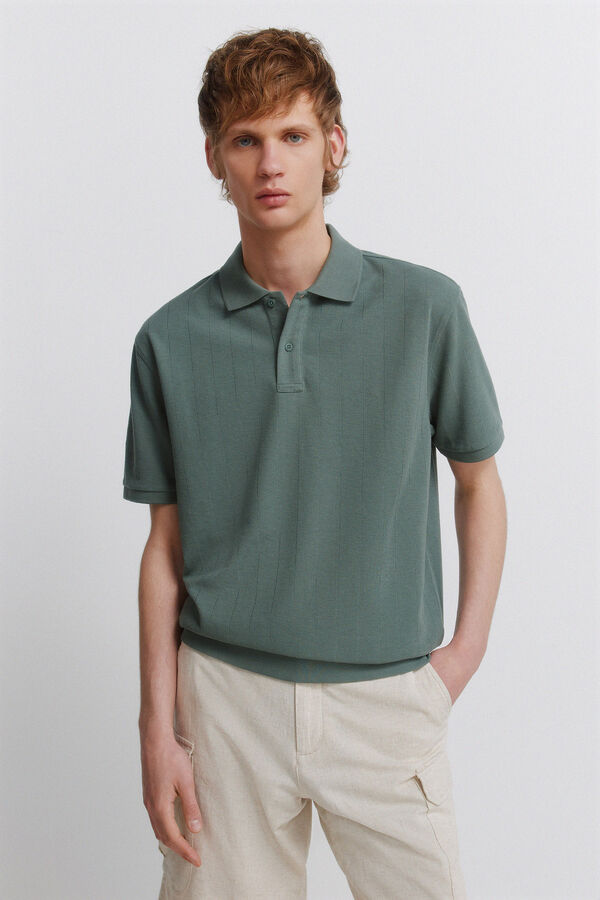 Springfield Polo em estrutura regular fit verde
