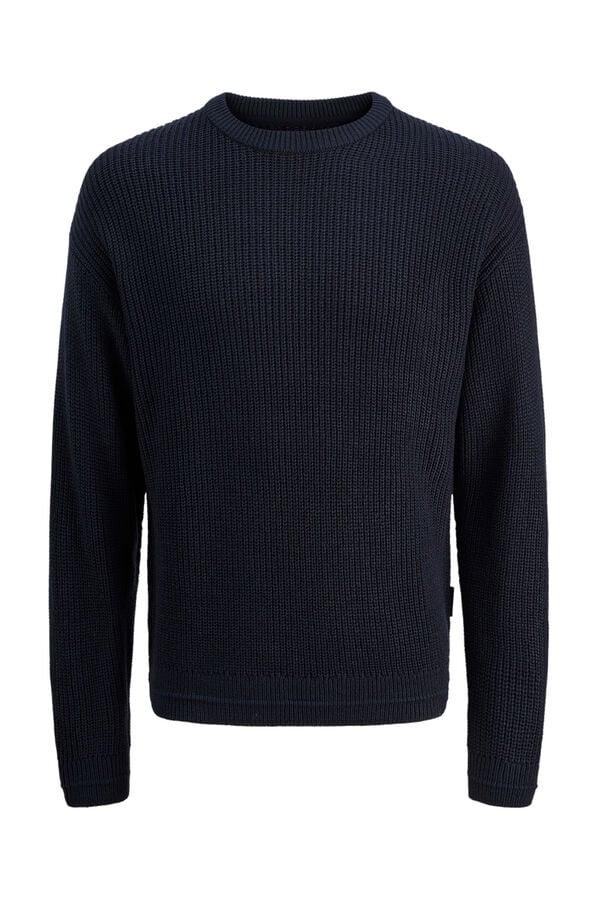 Jack & Jones Camisola básico de gola redonda azul