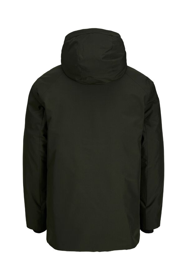 Jack & Jones Parka comprida com capuz verde
