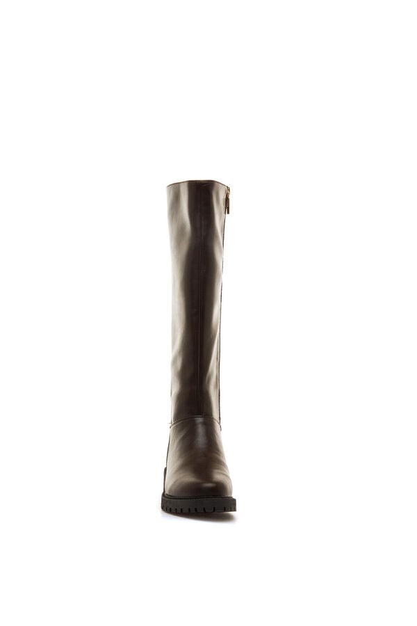 MTNG Botas de cano alto com sola dentada cru