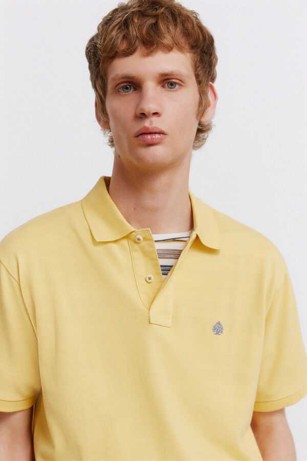 Springfield Polo b&aacute;sico Springfield regular fit amarelo