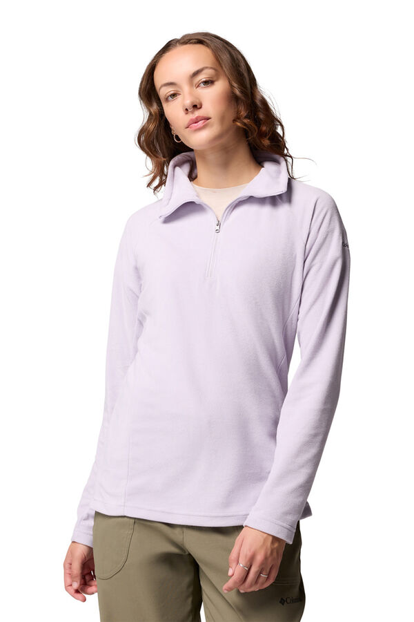 Columbia Forro polar com meia fecho-éclair rosa