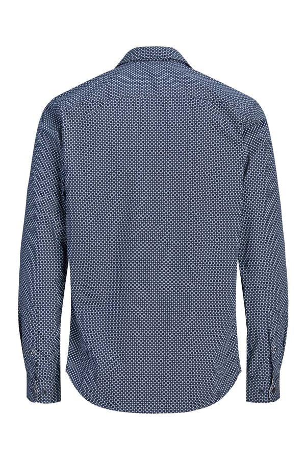 Jack & Jones Camisa slim em algod&atilde;o azul