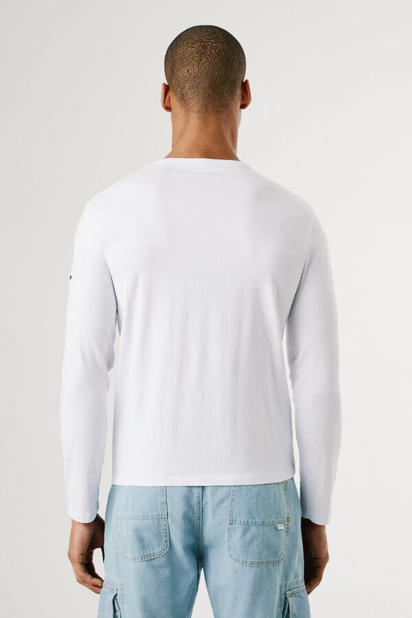 Pepe Jeans T-shirt manga comprida branco