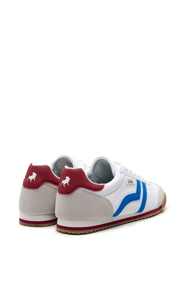 Lois Sapatilha de lazer retro anos 70 branco