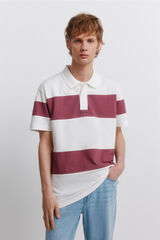 Springfield Polo piqu&eacute; color block regular fit branco