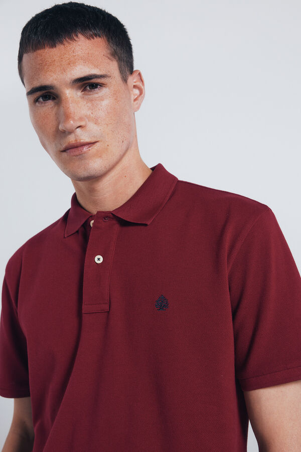 Springfield Polo piqué básico regular fit rojo