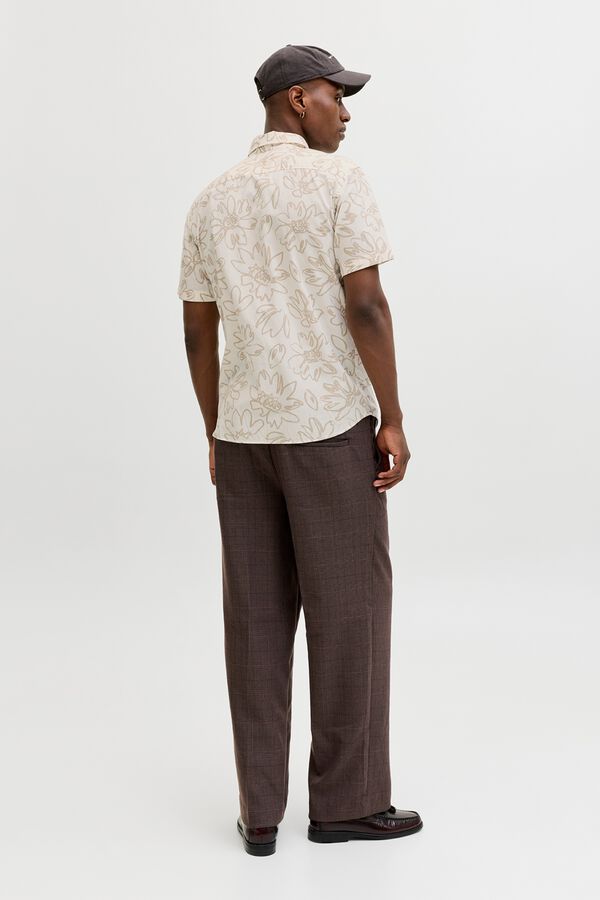 Jack & Jones Camisa regular fit estampada branco