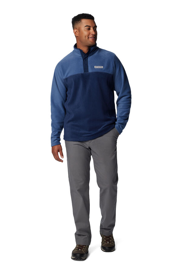 Columbia polar para homem Steens Mountain™ II com zíper e meio fecho azul