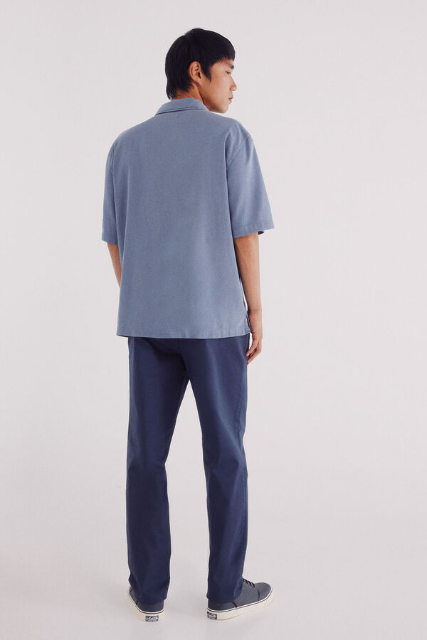 Springfield Slim fit lightweight chinos pants blue