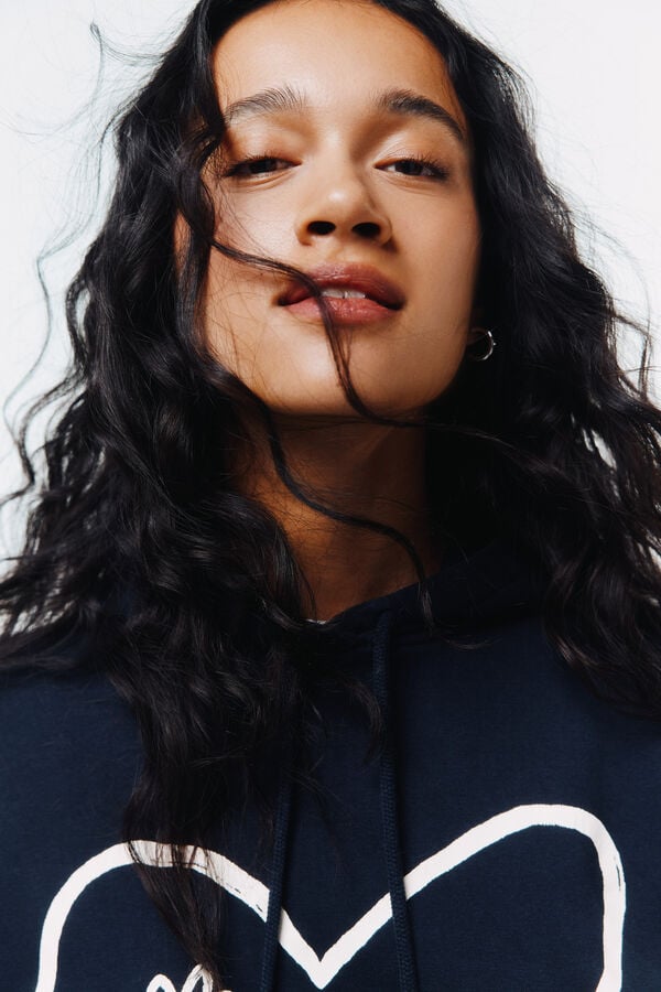 Springfield Sweatshirt duas flores preto