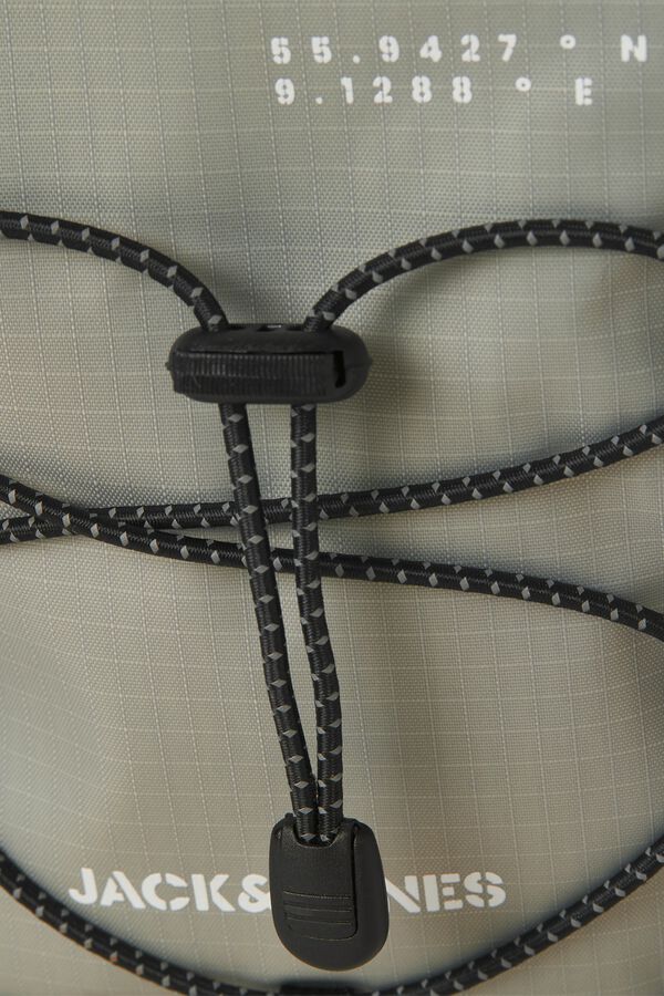 Jack & Jones Bolsa de tiracolo ripstop ajust&aacute;vel cinzento