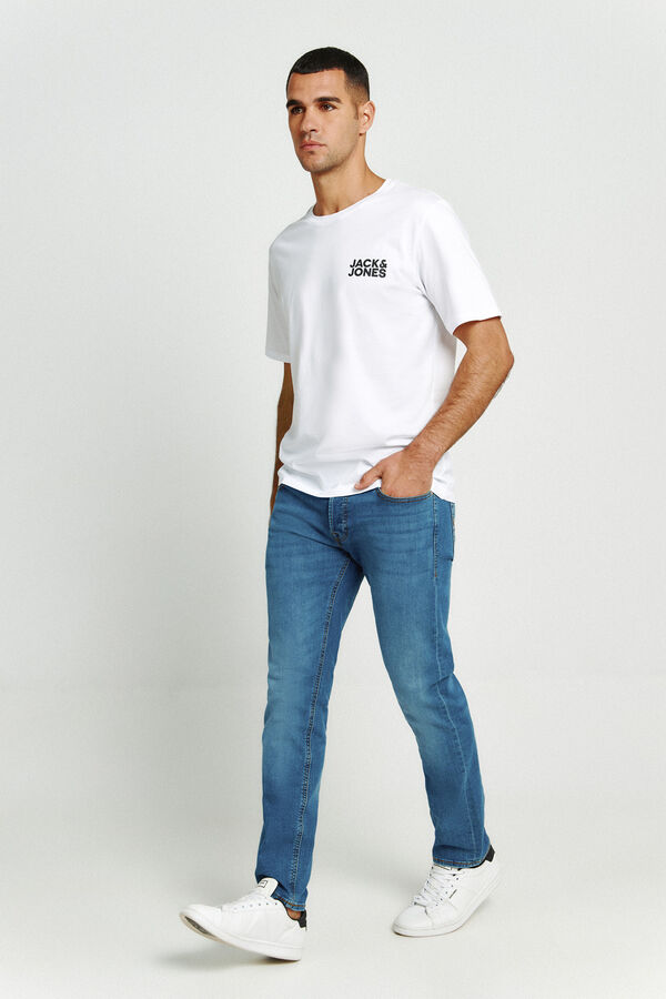 Jack & Jones Jeans slim efecto lavado azul