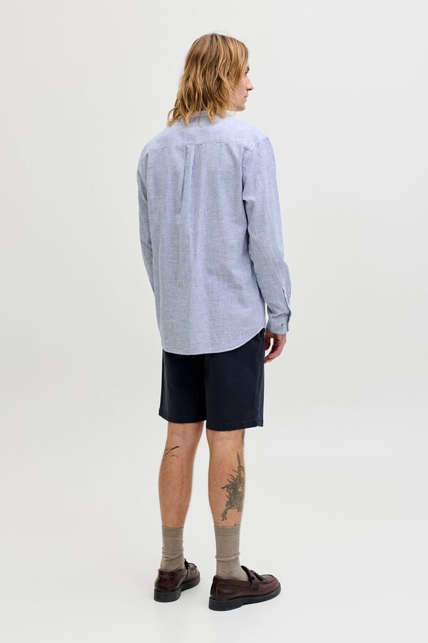 Jack & Jones Camisa regular fit cuello mao azul