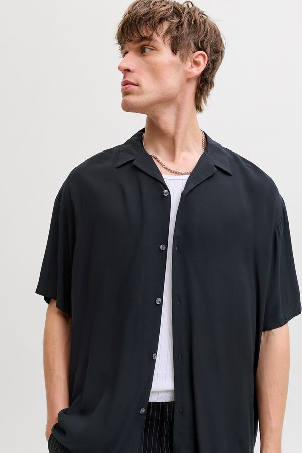 Jack & Jones Viscose relaxed fit shirt black
