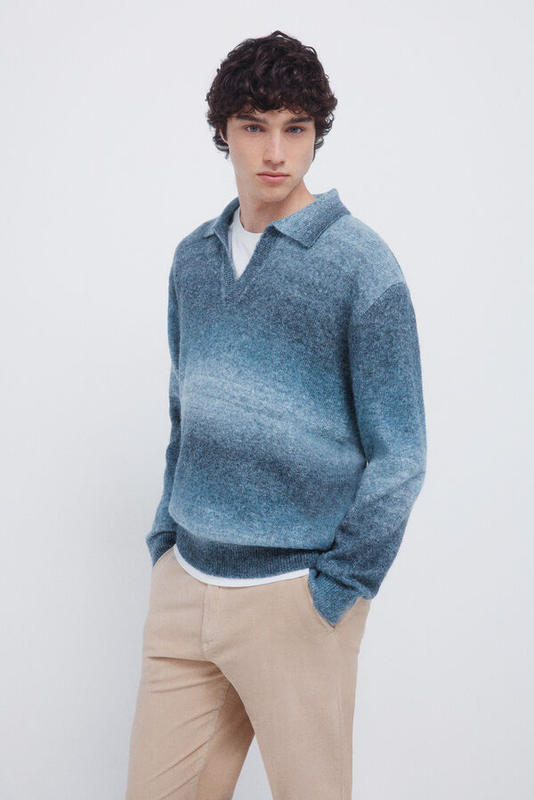 Springfield Calças chino slim fit confortável de veludo cotelê lavado bege