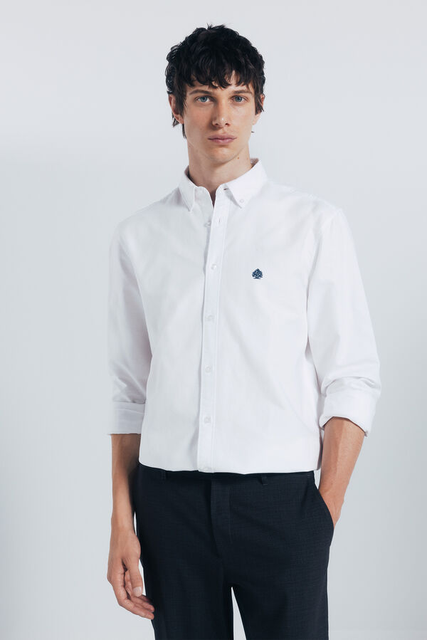 Springfield Camisa Oxford branco