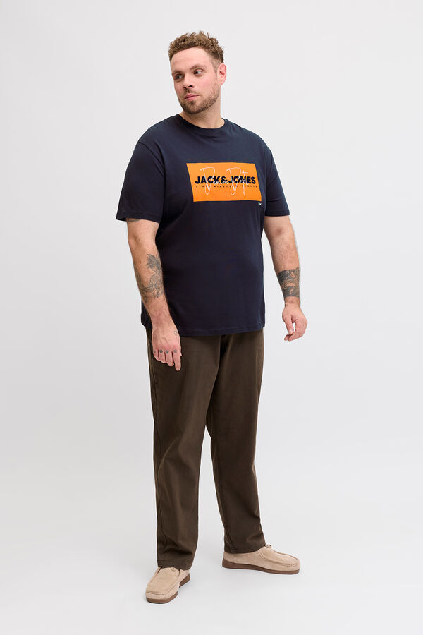 Jack & Jones PLUS T-shirt logo azul