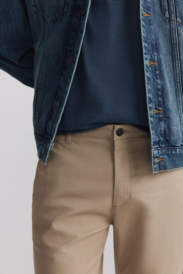 Springfield Cal&ccedil;as chino slim fit bege