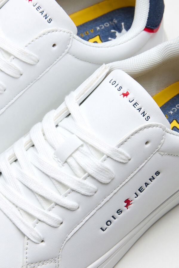 Lois Sapatilha leve de t&eacute;nis para homem branco