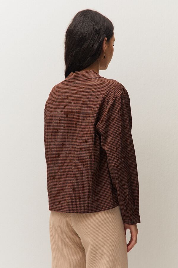 Systemaction Camisa aos quadrados cru