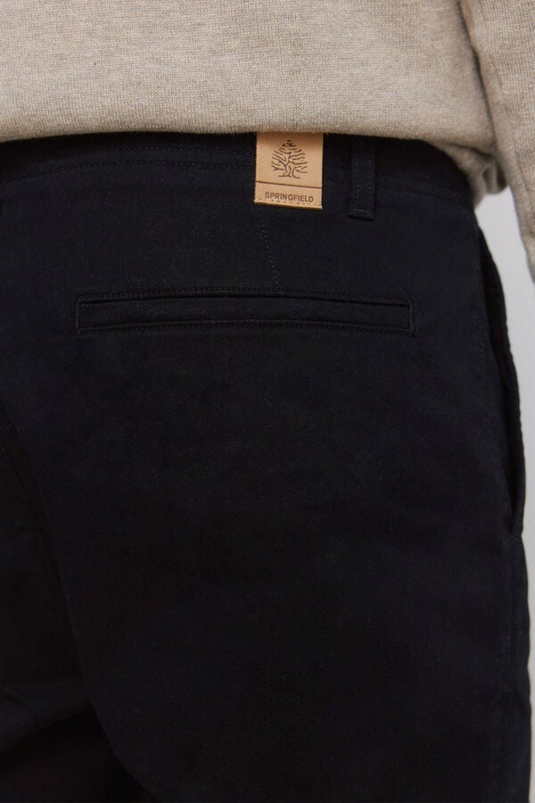 Springfield Skinny fit chinos black