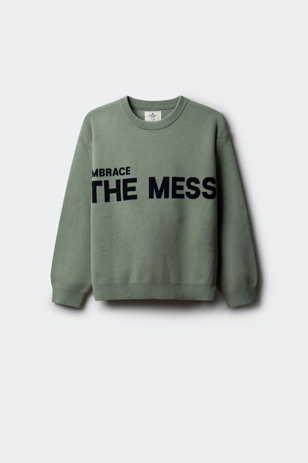 Springfield Kids Camisola infantil "The mess" verde