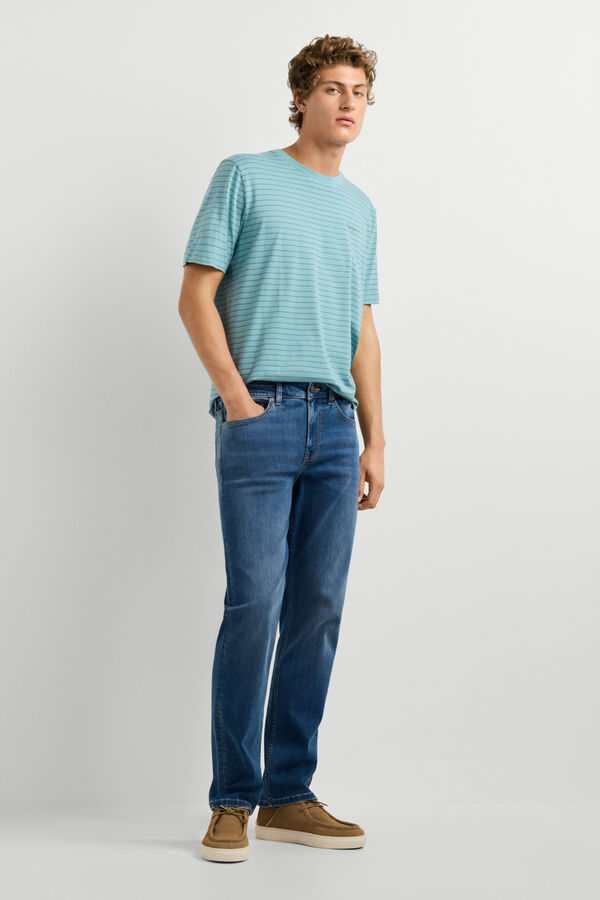Pepe Jeans Cal&ccedil;as jeans retas azul