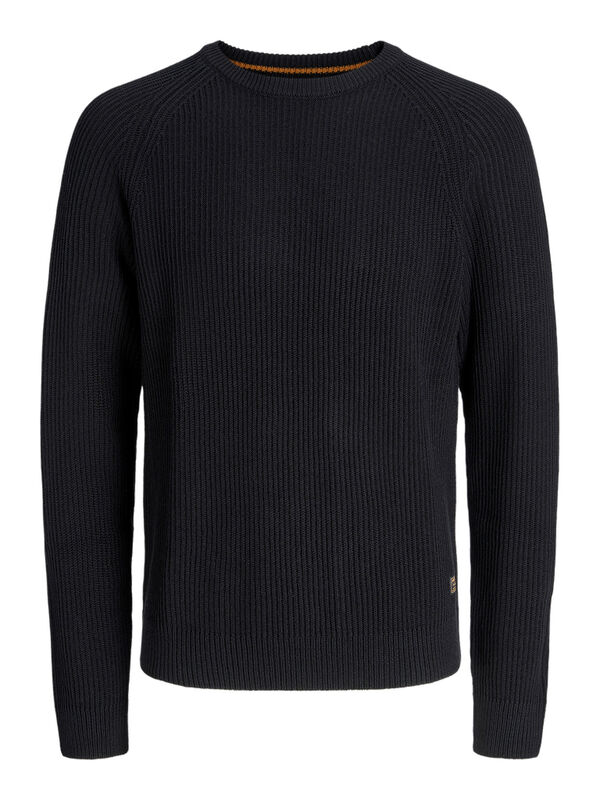 Jack & Jones Structured jersey-knit jumper black