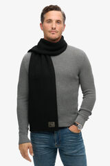 Superdry cachecol canelado preto