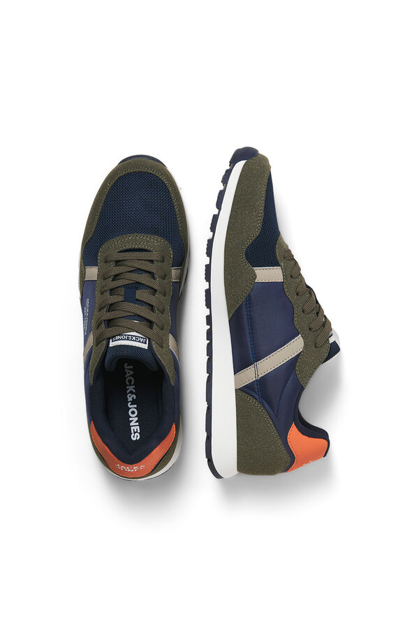 Jack & Jones t&ecirc;nis esportivos de tecido de malha verde