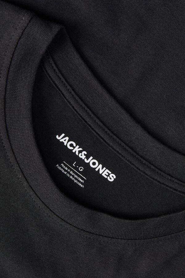 Jack & Jones PLUS T-shirt de manga curta estampada preto