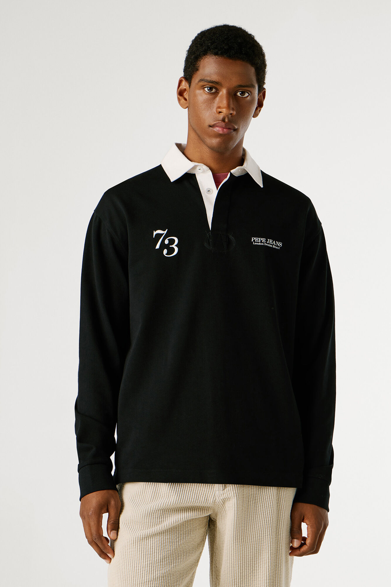 トップス C.E cavempt BLEACHD RIB LONG SLEEVE POLO 01614-930-9001-01.jpg?v=1762878806