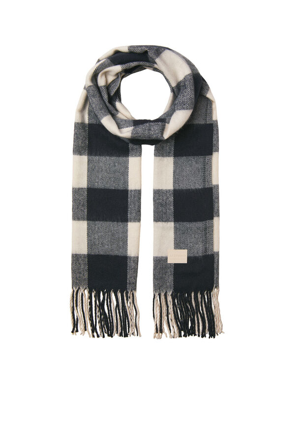 Jack & Jones cachecol franjado azul