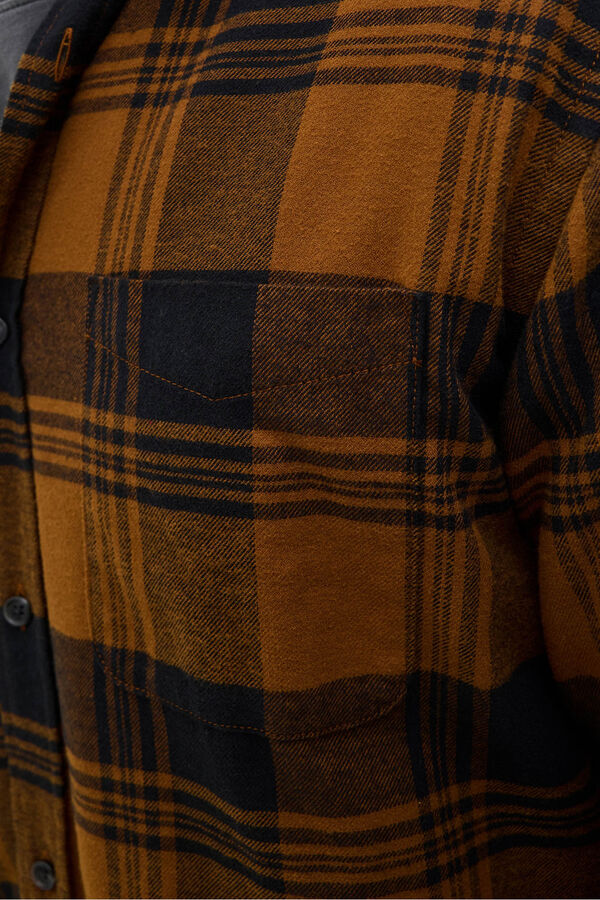 Jack & Jones Camisa xadrez regular fit castanho