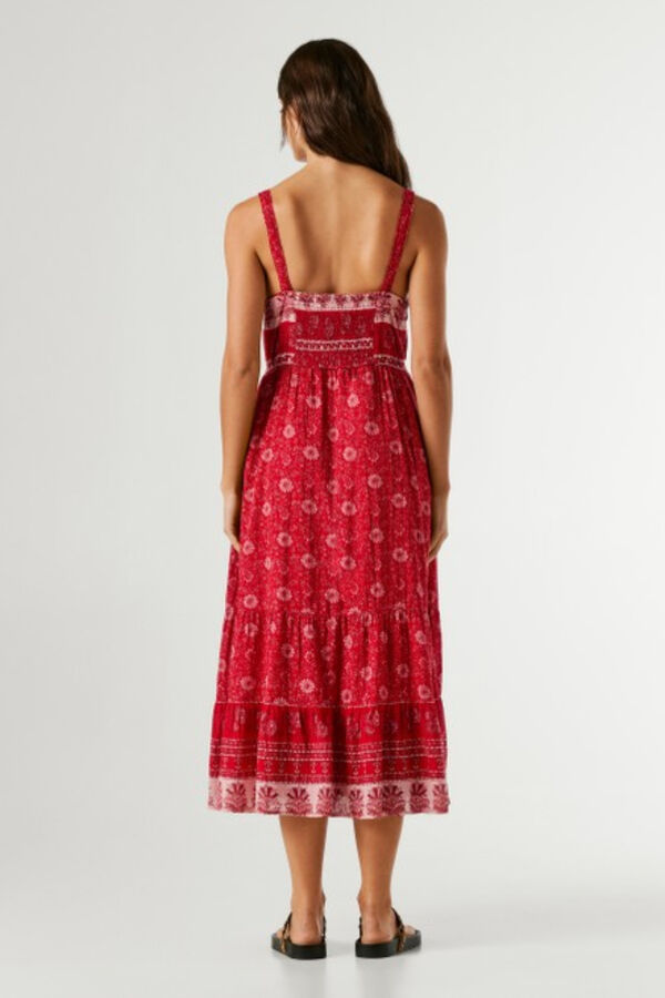 Pepe Jeans Vestido sem mangas vermelho