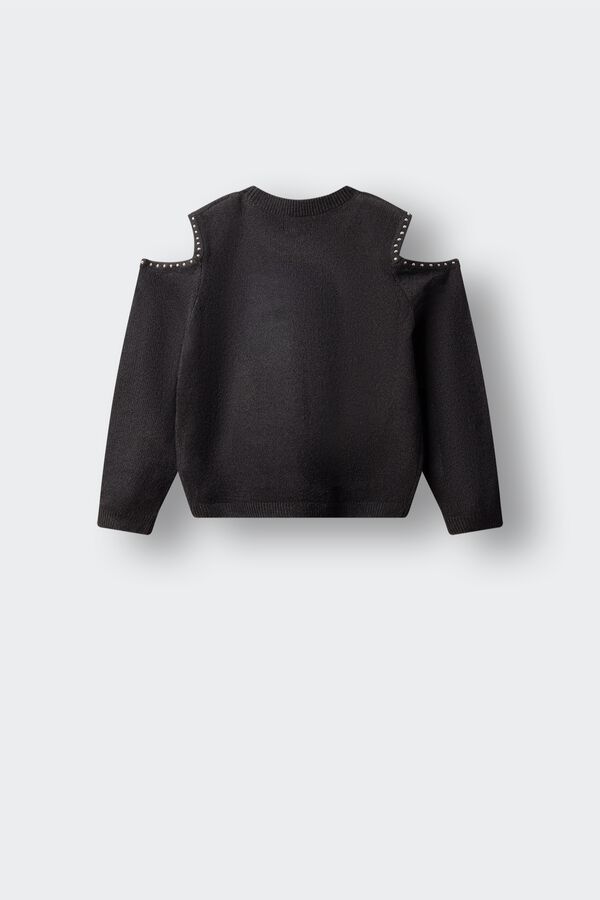 Springfield Kids Camisola de ombros descobertos menina preto