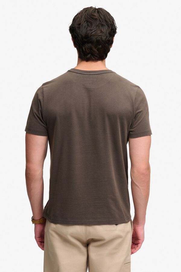 Superdry T-shirt de manga curta vintage cinzento