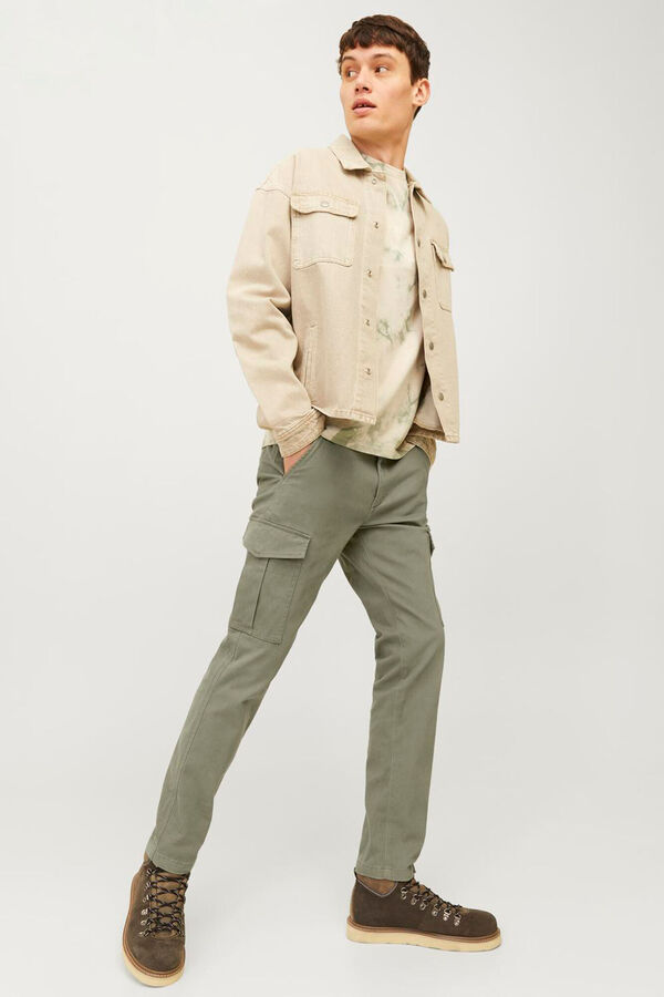 Jack & Jones Slim fit cargo pants nude