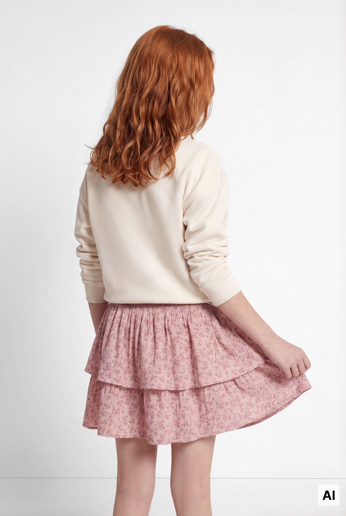 Springfield Kids Saia de flores para menina