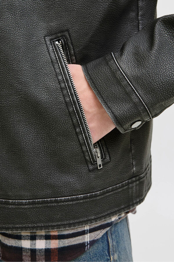 Jack & Jones Blusão polipele preto