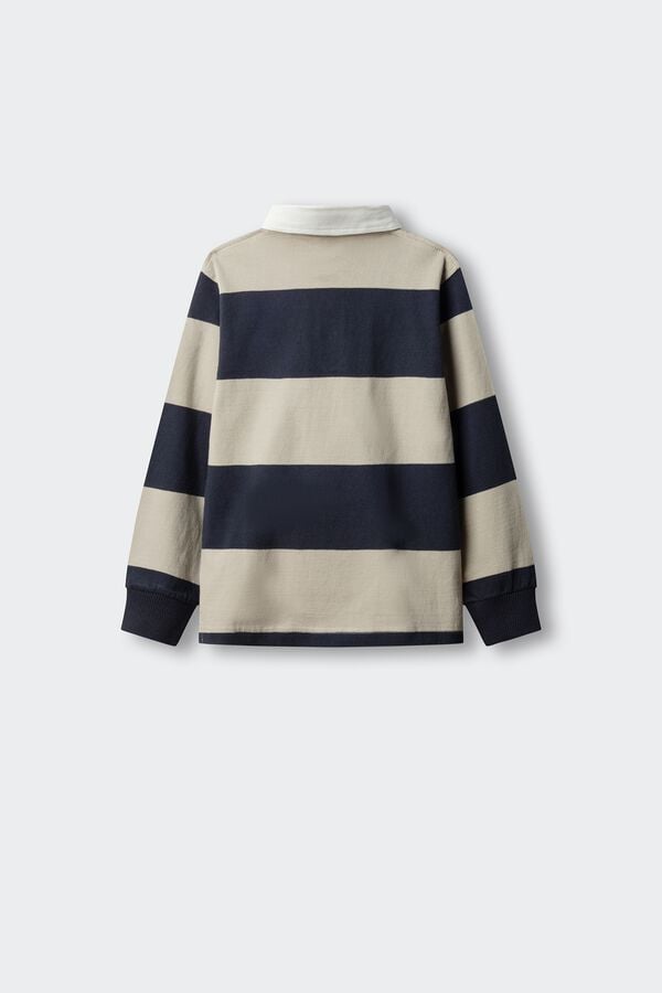 Springfield Kids Sweatshirt de rugby &agrave;s riscas para crian&ccedil;a borgonha