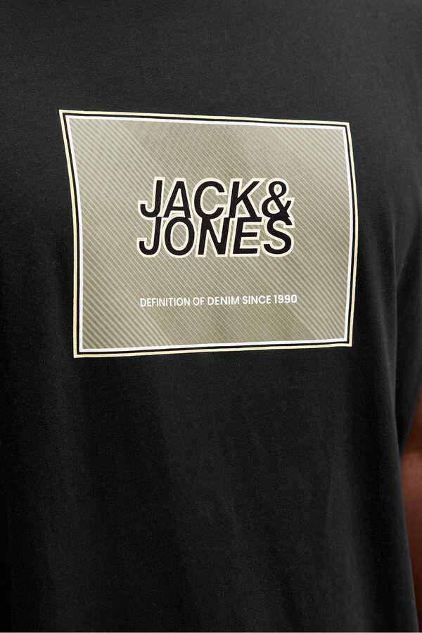 Jack & Jones PLUS Square logo T-shirt black
