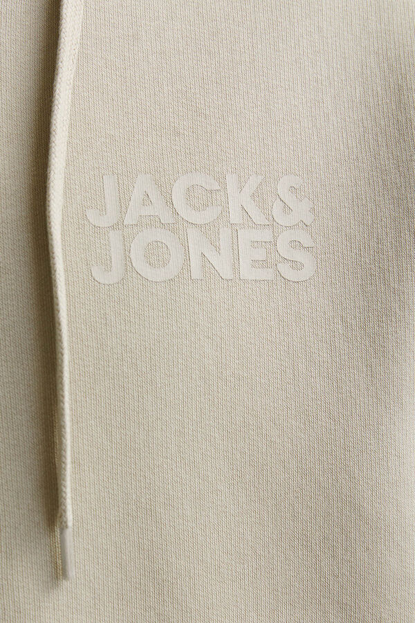 Jack & Jones Sweatshirt b&aacute;sica com fecho-&eacute;clair cinzento