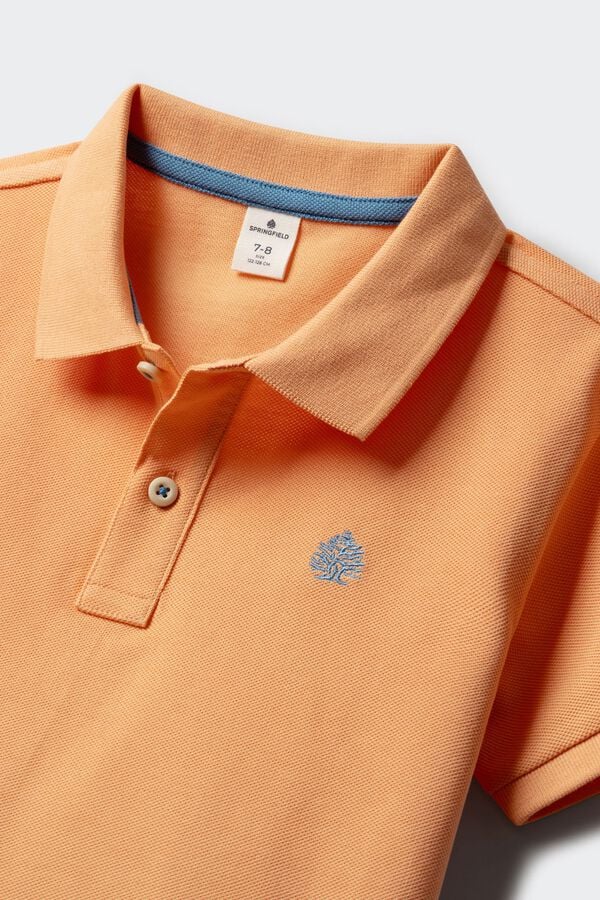 Springfield Kids Polo b&aacute;sico para menino vermelho