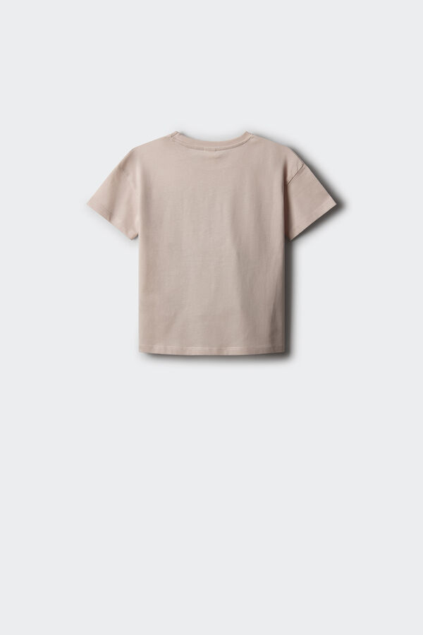 Springfield Kids T-shirt Bonjour para menina rosa