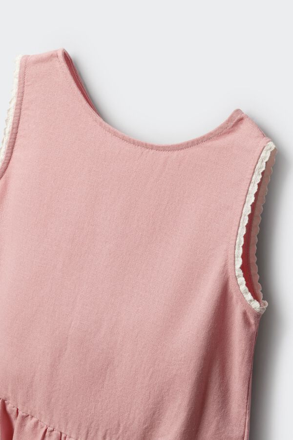 Springfield Kids Top de linho com la&ccedil;os menina rosa