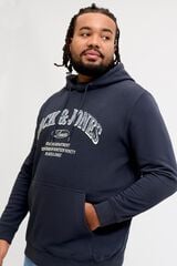 Jack & Jones PLUS Sweatshirt com capuz azul