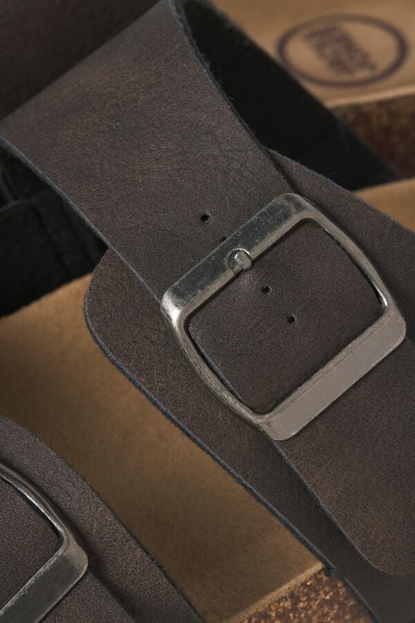 Jack & Jones Sand&aacute;lias fivelas sola leve castanho