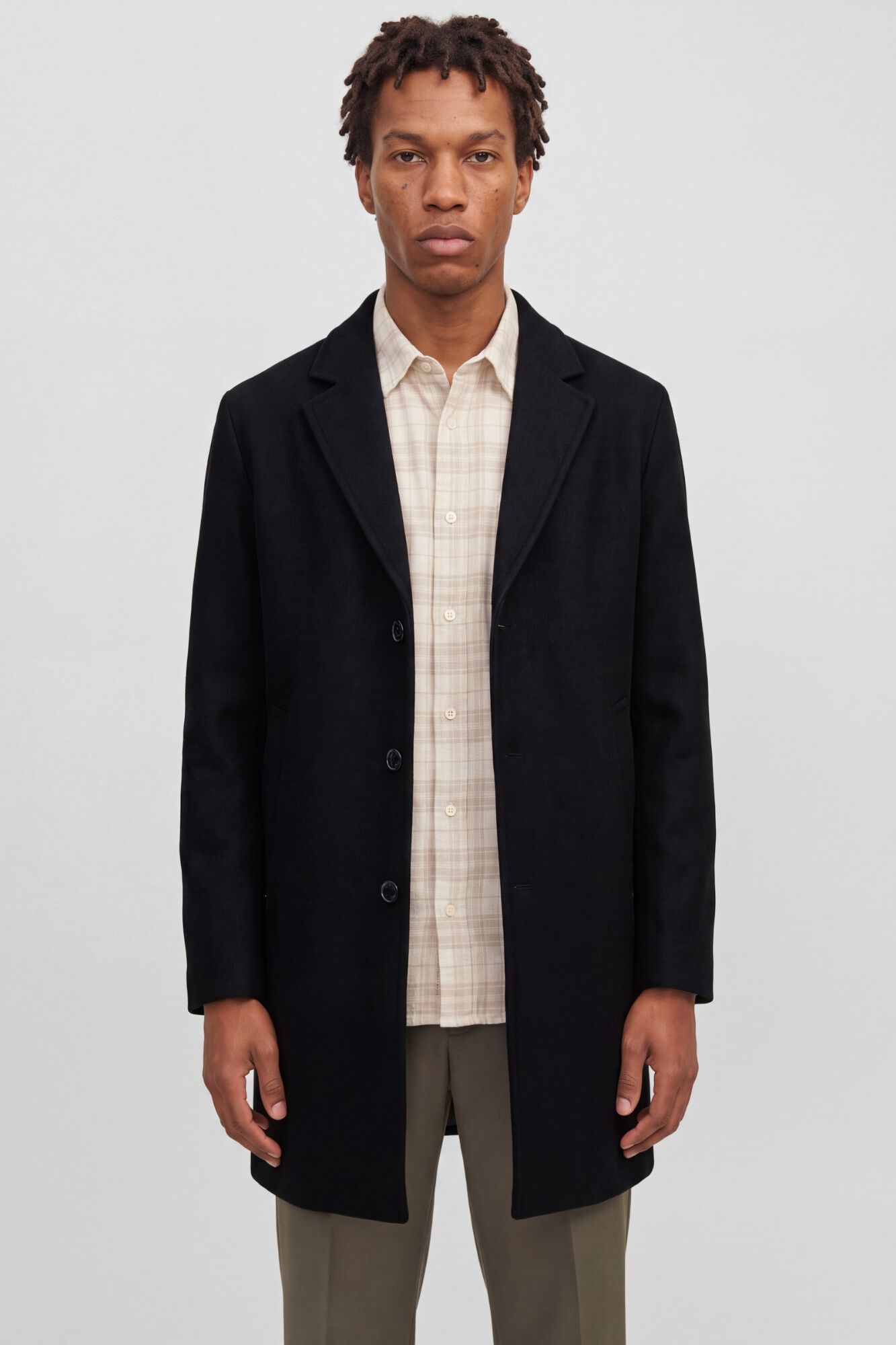 Jack & Jones Sobretudo abotoado comprido pelo joelho